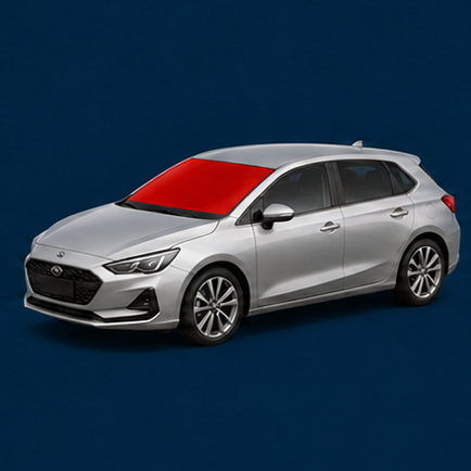 Front windscreen highlighted